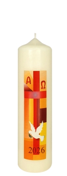 Ostertischkerze 220/60 mm, Dek. 3412